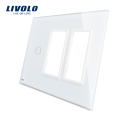 Livolo Weiß 170mm * 125mm US-Standard Triple Glasierte Glasscheibe Zum Verkauf Für Wand Touch Schaltsteckdose VL-C5-C1 / SR / SR-11